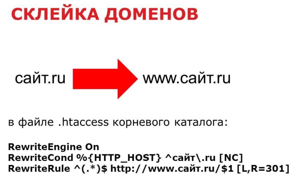 Директивы для склейки доменов